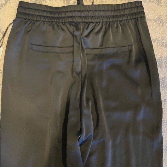 NWT Prologue Black Satin Mid-Rise Straight Leg Size Small - Picture 2 of 8
